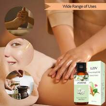 LZJV 100毫升/3.4液盎司，30毫升/1.0液盎司 | 高级茉莉精油 | 100%纯天然保湿油 | 适合所有肤质，面部及身体护理油 | 无香型，天然保湿 | 适用于香薰机、加湿器，馈赠佳品 - 茉莉 - 查看 6