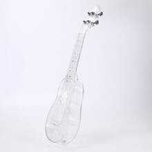 21-Inch Transparent Plastic Ukulele Four-String Small Guitar,Beginner Musical Instrument,New Year's And Valentine's Day Gifts - 透明的 - 查看 8