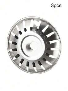 1/2pcs Kitchen Sink Strainer, Stainless Steel Drain Stopper Sink Filter, Bathroom Hair Catcher, Sink Drain Filter, Floor Drain Kitchen Tool (Random Color)