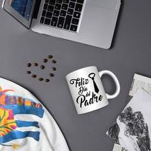Feliz Dia Del Padre Mug - Spanish Father'S Day Gift For Dad, Grandpa, Husband - 11oz Ceramic Coffee Cup With Black Handle, White Mug For Birthdays, Christmas, Any Occasion - Durable & Stylish Design, Father'S Day Gift Mug| Elegant Mug Design| Durable Ceramic Mug, Coffee Mug - 黑色的- - 查看 11