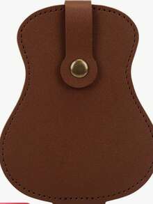 Guitar Pick Holder - Guitar Shaped Pick Organizer, Can Hold 18 Guitar Picks, Convenient Carrying, Elegant Cowhide Pick Pouch - 彩色 - 查看 9