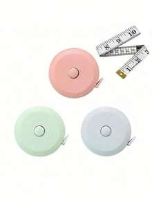 3卷/6卷装伸缩卷尺，适用于测量身体尺寸，60英寸（1.5米）双面柔性尺，适用于工艺、布料缝纫、裁剪、减肥、健身、运动、家庭锻炼、运动配件、健身配件、CrossFit配件