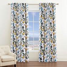 Topfinel 2 Paneles de Cortinas con Flores de Invierno Blackout Elegantes de Estilo Vintage Rústico Francés con Diseño de Colibríes, con trabillas y aros para salas de comedor, estar y dormitorios, también para puertas corredizas de vidrio - Blanco - Ver 12