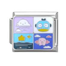 时尚意大利珠宝配饰手链，模块化手链，DIY珠宝手工饰品，独特创意饰品，风景元素单模块，时尚精致的手链项链戒指脚链，适合情人节、生日和周年纪念日，男女皆宜的精致珠宝。 - 單節 - 查看 20