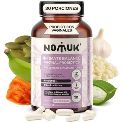 Intimate Balance Vaginal Probiotics Probioticos Vaginales Mezcla 5 Cepas Lactobacillus e Inulina Prebiótica Apoyo Ph Vaginal Equilibrio Femflora 10 Billones  60 Capsulas Veganas 100% Naturales