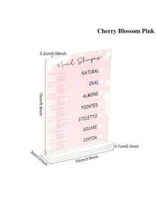 1 Set Acrylic Nail Polish Display Board, Nail Art Display Rack, Nail Display Stand, Nail Sticker Display Holder, Suitable For Nail Salon, Nail Tools, Care Instructions And Nail Shape Display - Multicolor - View 7
