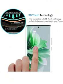 Lot de 2 films protecteurs d'écran incurvés 3D en verre trempé, dureté 9H, anti-explosion et anti-rayures, ultra HD. Compatibles avec Xiaomi 17, 15, 13, 12, 14 Ultra Pro / Redmi Note 14, 15, 13 Pro+, Pro 4G, 5G / Oppo Reno / Realme / Honor Magic 5, 6, 7, 8 Pro Lite 90, 100, 200, 400, 500 / Vivo / OnePlus / Infinix / et divers modèles Tecno. Surface incurvée douce au toucher, fixation automatique, compatible avec la reconnaissance d'empreintes digitales. Coque compatible. - Transparent - Voir 8