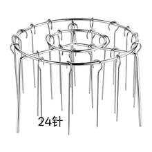 Air Fryer New Round Hanging Skewer Rack, Home Kitchen & Outdoor Stainless Steel Grill Stand - Multicolor - View 17