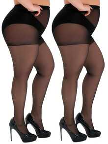 1/2 Pair Women's Fashionable & Sexy Pantyhose, Smooth & Lightweight, 20D, Suitable For Daily Work, Life And Business Wear. Comfortable, Elegant Skinny Tights, Fashionable Sheer Stockings - Multicolor - View 8