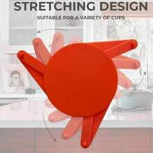 1个可调节可扩展杯架，可堆叠收纳茶杯、咖啡杯、水杯 - 彩色 - 查看 6