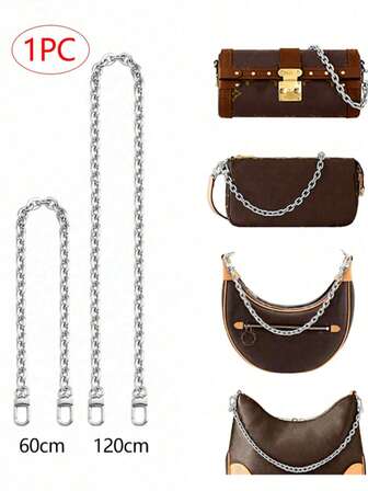 Cadena de accesorio para el hombro de metal de longitud personalizable para decoración y repuesto de bolsos DIY