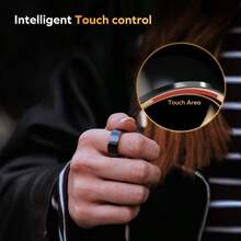 Smart Ring Anillo de seguimiento del sueo para mujeres y hombres, anillo inteligente de salud con talla 12 negro - Negro12 - Ver 9