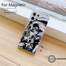Coque de téléphone : Nouvelles pièces à la mode Anime Coque de téléphone compatible avec Galaxy S25 S24 S23 S22 S21 S20 FE Ultra Plus 4G 201G Transparent Magnétique Antichoc Housse arrière souple en TPU - Transparent - Voir 1
