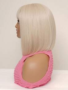 Encantadora peluca bob dorada de 12 pulgadas, aspecto natural hecho de fibras sintéticas de alta calidad, esponjosas y transpirables resistentes al calor, perfecta para uso diario de moda, ideal para citas, sesiones de fotos, cosplay, fiestas elegantes, festivales de música y reuniones casuales, peluca de cabello corto