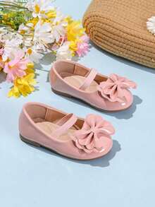 2025 New Arrival Hot Selling, Children's Fashion Minimalist Outdoor Indoor Casual Comfortable Breathable Flat Sandals, Suitable For Daily Wear, Vacation, Travel, Beach, Gift, Outing - 粉色 - 查看 3