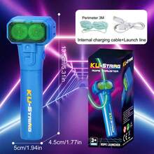 Revolutionary Blue String Rope Launcher Loop Fidget Toy - Defy Gravity And Boost Imagination For Kid And Adults (Blue) - Màu xanh lam - Xem 1