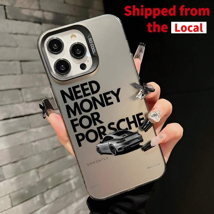 Auto-Muster Handyhülle, langlebige Handy-Schutzhülle, Handy-Zubehör kompatibel mit iPhone 16 15 Pro 14 13 12 11 Pro Max Plus - Durchscheinend schwarz - Übersicht 1