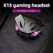 X15 TWS Gaming Earbuds, Wireless Bluetooth Headphones With Microphone, Bass Boost, 9D Surround Sound, HiFi Audio Quality, Designed For Gamers, 200mAh Battery Capacity - Black - View 1