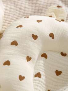 1个可爱小熊兔子造型婴儿定型枕，0-6个月，透气，新生儿头部定位枕，四季皆宜