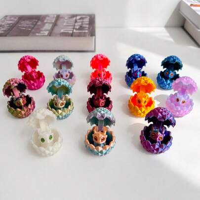 3D打印龙蛋及幼龙套装，桌面摆件，适合摆放在市场/景区摊位，生日礼物，理想之选，惊喜礼物，节日礼物，季节性礼物