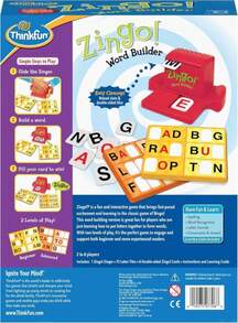 ThinkFun 7706-T Zingo Word Builder Early Reading Game - Award Winning Game For Pre-Readers And Early Readers - ColorA - 查看 8