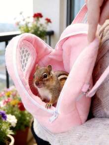 便携式仓鼠背包，柔软透气，适合仓鼠及小型宠物旅行，保暖睡袋，适用于刺猬、仓鼠、蜜袋鼯等小型宠物。