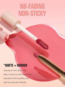 Pudaier 2-In-1 Matte Lipstick & Gloss: Dual Effects Of Matte & Shine, Long-Lasting & Smudge-Proof Lip, Perfect For Hottest Festive & Daily Makeup Looks - #04 - View 3