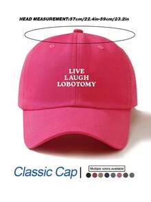 女士时尚字母标语印花经典棒球帽，可调节户外休闲运动软顶帽，沙滩防晒帽，经典轻便舒适遮阳帽，适合日常佩戴