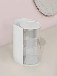 1pc Makeup Organizer Box, Jewelry, Hair Ties, Earrings, Makeup Sponge Holder - Multicolor - View 5