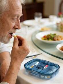 这款实用药盒采用可爱的医疗主题图案，印有精美的图案，适合日常使用、旅行或随身携带药品。它采用多隔层设计，可整齐收纳不同类型的药片、胶囊和保健品。小巧轻便的盒子配有密封盖，可防止泄漏和受潮，保持药品新鲜。 - 彩色 - 查看 4