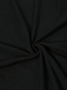 女士黑色T恤，印有洛杉矶手势图案，时尚Y2K街头风，舒适百搭，休闲街头风，秋季夏季上衣 - 黑色 - 查看 5