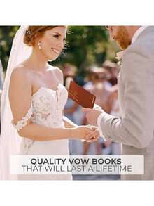 Bộ 2 cuốn sổ ghi lời thề hôn nhân, dành cho cô dâu và chú rể, chữ in dập nổi, không gian rộng rãi để viết lời thề, vật dụng thiết yếu hoàn hảo cho ngày cưới của bạn, cũng lý tưởng cho trường học và đồ dùng học tập đầu năm học. - Nhiều màu - Xem 5