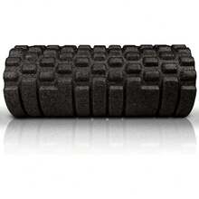 Rodillo de espuma de alta densidad para masaje de tejido profundo de los músculos de la espalda y las piernas - Liberación miofascial propia de los puntos gatillo dolorosos y adhesiones musculares - 13" Negro, 38522041 - Negro - Ver 2