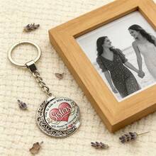 Móc khóa hình chị em gái - Chữ A là cách Chúa đảm bảo chúng ta không bao giờ cô đơn. Phụ kiện móc khóa, quà Giáng sinh/sinh nhật cho chị em gái. - Nhiều màu - Xem 10