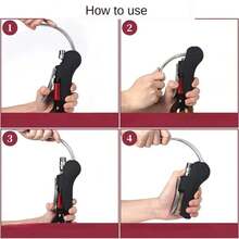 1pc Professional Bottle Opener - Simple Spiral Bottle Opener, Suitable For Waiters, Bartenders And Home Use - Fits Summer And Winter Beverages - Multicolor - View 6