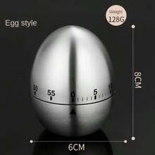 Cooking Tools Kitchen Timer Stainless Steel Egg 60 Minutes Mechanical Alarm Time Clock Counting Cute Kitchen Egg Timer - Multicolor - View 9