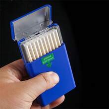 1 hộp đựng thuốc lá thời trang sáng tạo có nắp trượt, hộp đựng thuốc lá thon dài có nắp trượt, hộp đựng thuốc lá bằng nhựa dành cho thuốc lá mỏng, chống áp suất và chống ẩm, nhiều màu sắc để lựa chọn. - Nhiều màu - Xem 3