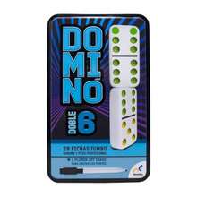 Hikyskin - Domino Doble 6 empaque puede variarDiversión infantil, juegos felices, imprescindibles para los niños - Azul - Ver 5