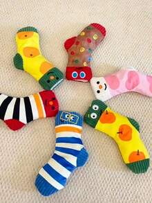 Pet Cartoon Socks Toy, Voice Activated Food Hiding Toy, Dog Toy, Chew Toy For Dental Care And Mental Stimulation, Slow Feeder Toy, Pet Toy, Pet Supplies - Multicolor - View 7
