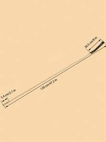 1pc Stainless Steel Pet Leash With Leather Wrist Strap, Cat/Dog Traction Chain - Multicolor - View 2