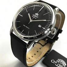 Orient Reloj automático mecánico para hombre de 2da generación Bambino, esfera negra, modelo FAC0000DB0 - Negro - Ver 3