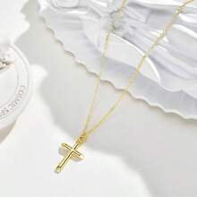 Gold Necklace Women - 14k Gold Plated Virgin Mary Pendant, Hypoallergenic Non Tarnish Golden Cubic Zirconia Catholic Virgen De Guadalupe Jewelry, Religious Faith Baptism Her - 樣式 5 - 查看 5