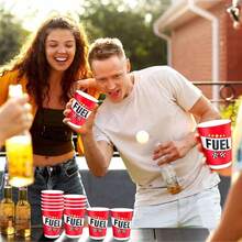 Bộ 10/20/40 cốc giấy hình lon nhiên liệu xe đua 9oz, cốc giấy dùng một lần chủ đề xe hơi cho tiệc sinh nhật - Thích hợp cho tiệc mừng em bé, đám cưới, trang trí tiệc sinh nhật - Đồ dùng tiệc sinh nhật chủ đề xe đua, bộ đồ ăn ngày lễ cho bé trai - Nhiều màu - Xem 5