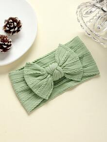 5pcs/Set Multicolor Floral Print Bow Baby Headbands, Super Cute Infant Fontanel Headwraps, Lightweight & Breathable, Suitable For All Seasons, Great For Photos And Gifts - Orange and Green - View 6