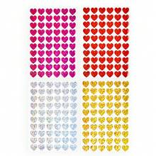 300 pièces/5 feuilles, 60 pièces/1 feuille Autocollants en forme de petit cœur rouge holographique. Convient pour la décoration de boîte-cadeau, sac-cadeau, enveloppe, tableau de récompense et scrapbooking DIY pour la Saint-Valentin - Multicolore - Voir 7