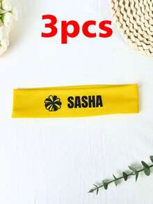 1/3/5pcs Personalized Sports Headband, Women Personalized Headband, Yoga Sports Personalized Headband, Bridesmaid Gift, Personalized Name Headband, Hair Accessories, Unique Gift For Birthday, Party, Anniversary, Special Occasion, Wedding Hair Accessories, Colorful, Cute, Fun, Kawaii Style - Multicolor - View 14