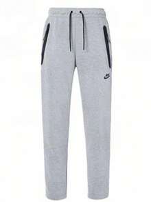 Nike Unisex Tech-Inspired Fleece Zip Hoodie & Jogger Outerwear For Men & Women Pants - Grey Sweatpants1 - 查看 1