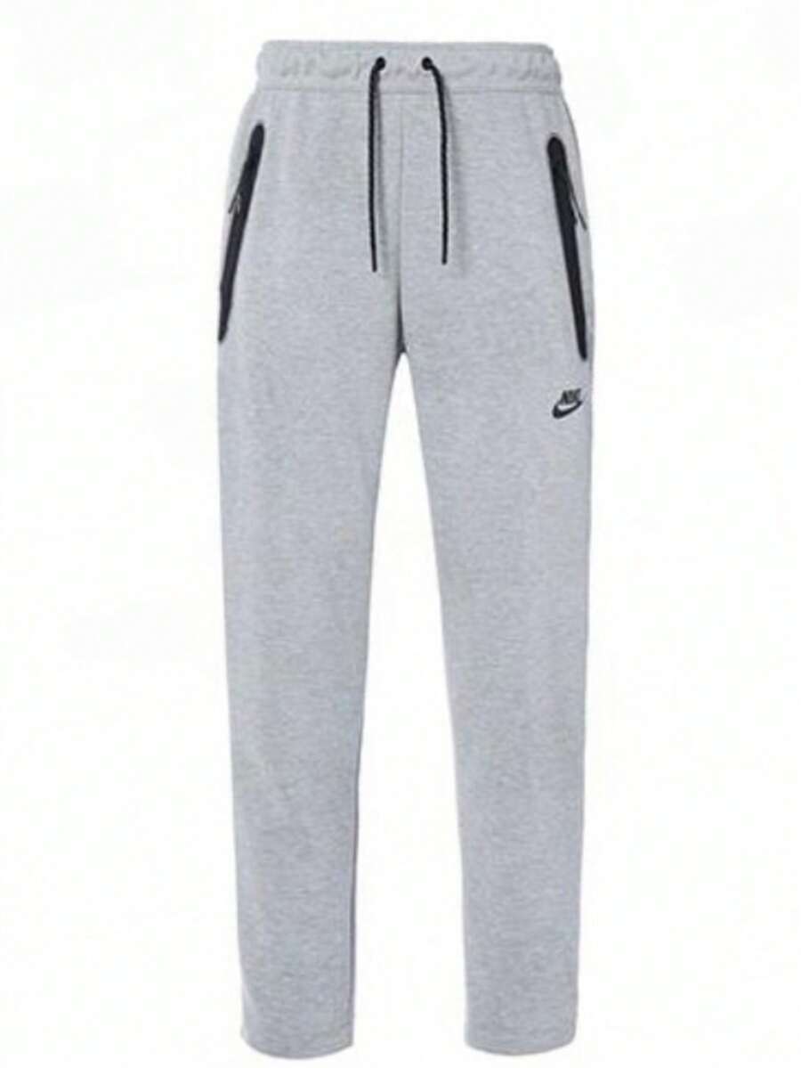 Nike Unisex Tech-Inspired Fleece Zip Hoodie & Jogger Outerwear For Men & Women Pants - Grey Sweatpants1 - 查看 1