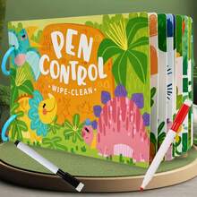 Montessori Early Education Farm Alphabet Ocean Numbers Erasable Pen Control Training Cards Early Education Book - Multicolor - View 5