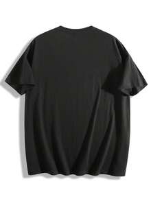 Men's Reggae Music Themed T-Shirt With Dreadlock Character Print - Breathable Fabric, Casual Short Sleeve Round Neck Top Suitable For Summer, Concerts & Festival Wear - màu đen - Xem 2